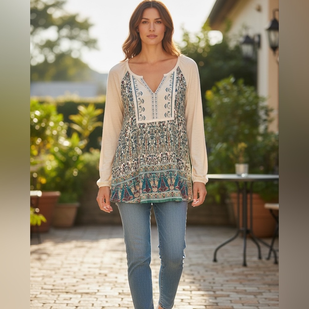 Women’s vintage America boho design top
